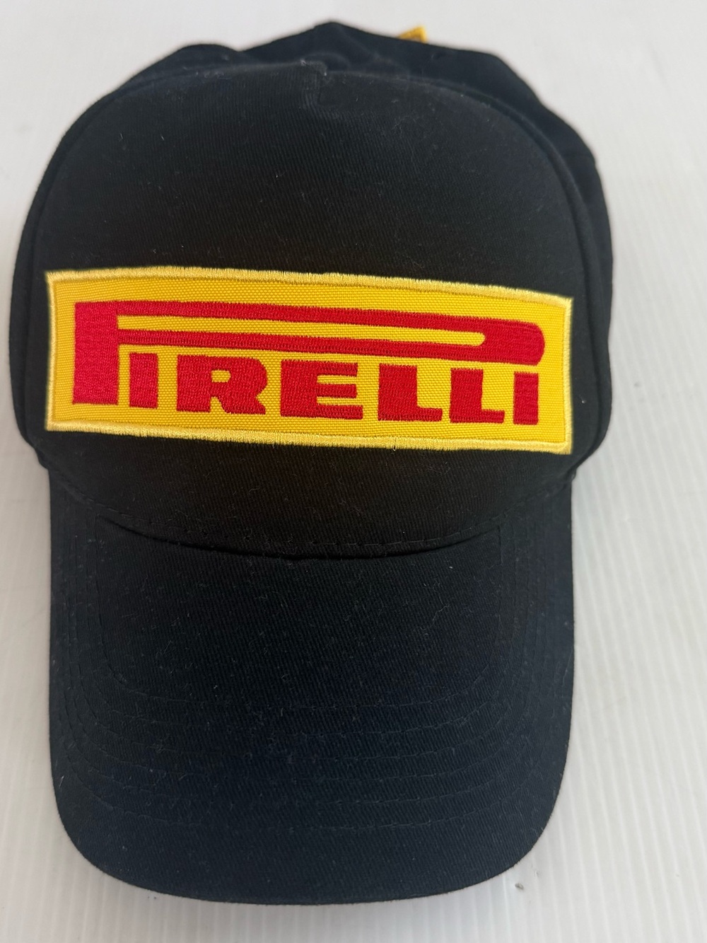 Pirelli Tires Official Merchandise Black‎ Hat/Cap Embroidered Logo Adjustable